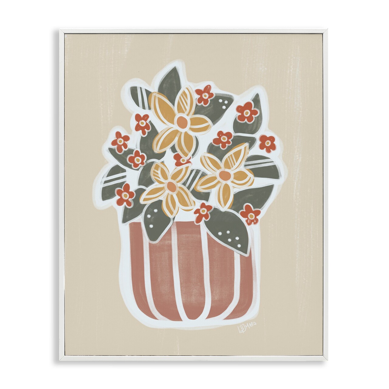 Stupell Industries Nick Flower Bouquet Framed Giclee, design by Beki Marquardt